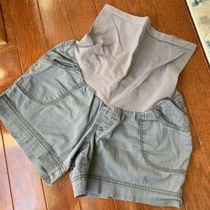 Motherhood Maternity Gray Shorts Small